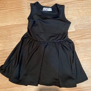 Dot Dot Smile Black Dress‎ 6/12M Sleeveless Fit & Flare Baby Toddler Girl